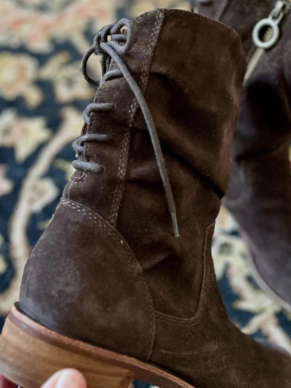 Sofft Women’s Taupe Suede Mid-Calf Boots - Picture 7 of 8